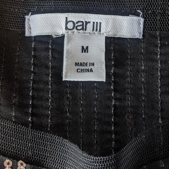 NWOT bar III gold sequin top - Picture 4 of 6